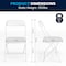 Flash Furniture Folding Chair -White Plastic - Event Chair LE-L-3-WHITE-GG - alternate 2
